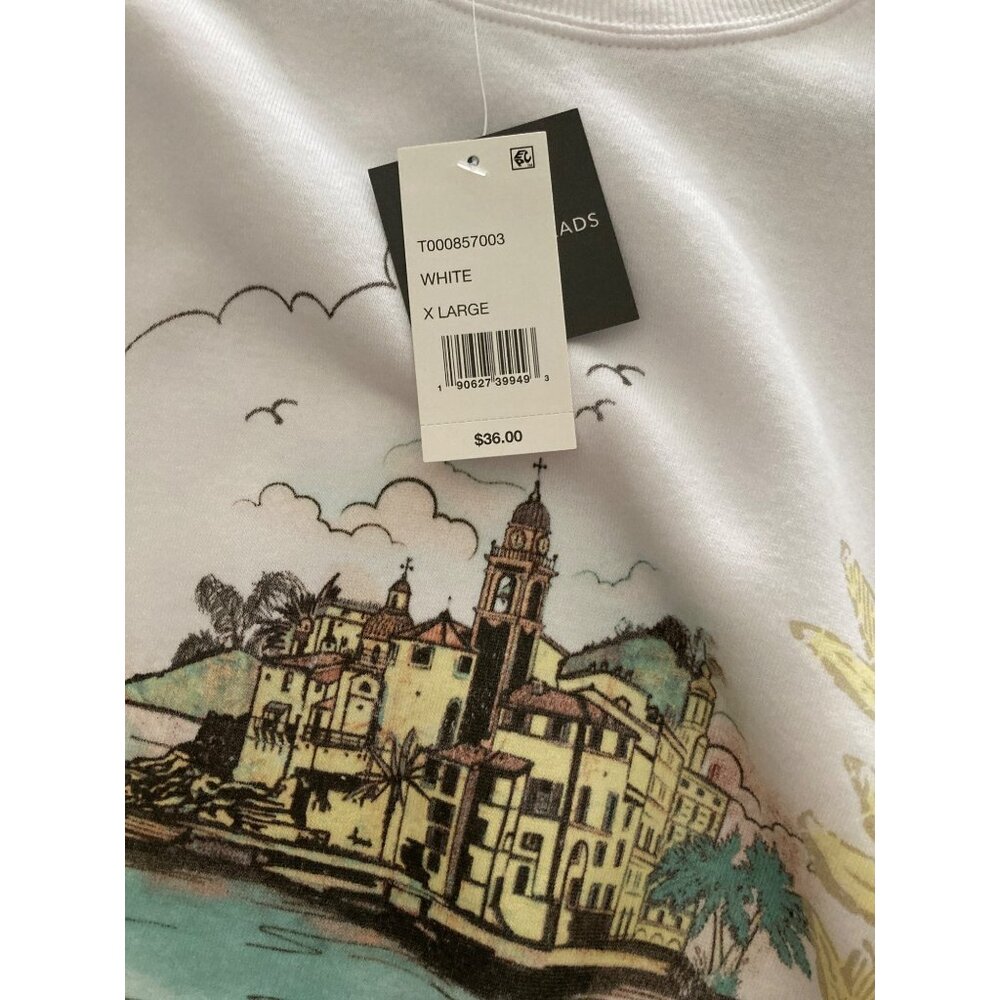 Grayson Threads, NWT White onty Carlo Long-Sleeve Sweatshirt XL - Picture 5 of 8